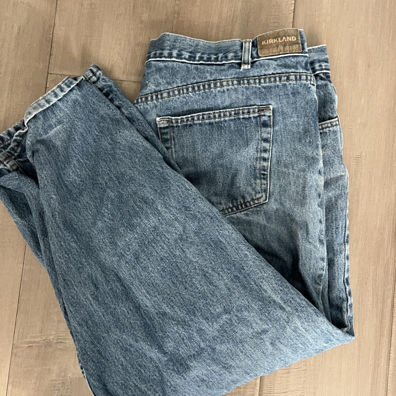 Kirkland Blue Baggy jeans 44x30 Good condition looks... - Depop