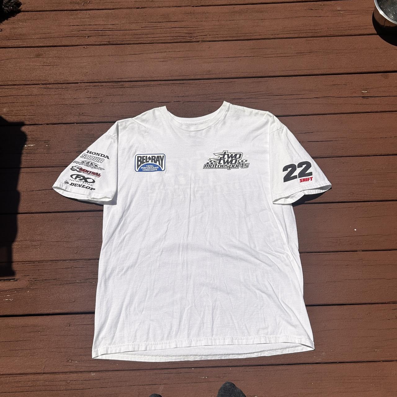 Vintage Two Two Motorsports Tee Nice fit Little... - Depop