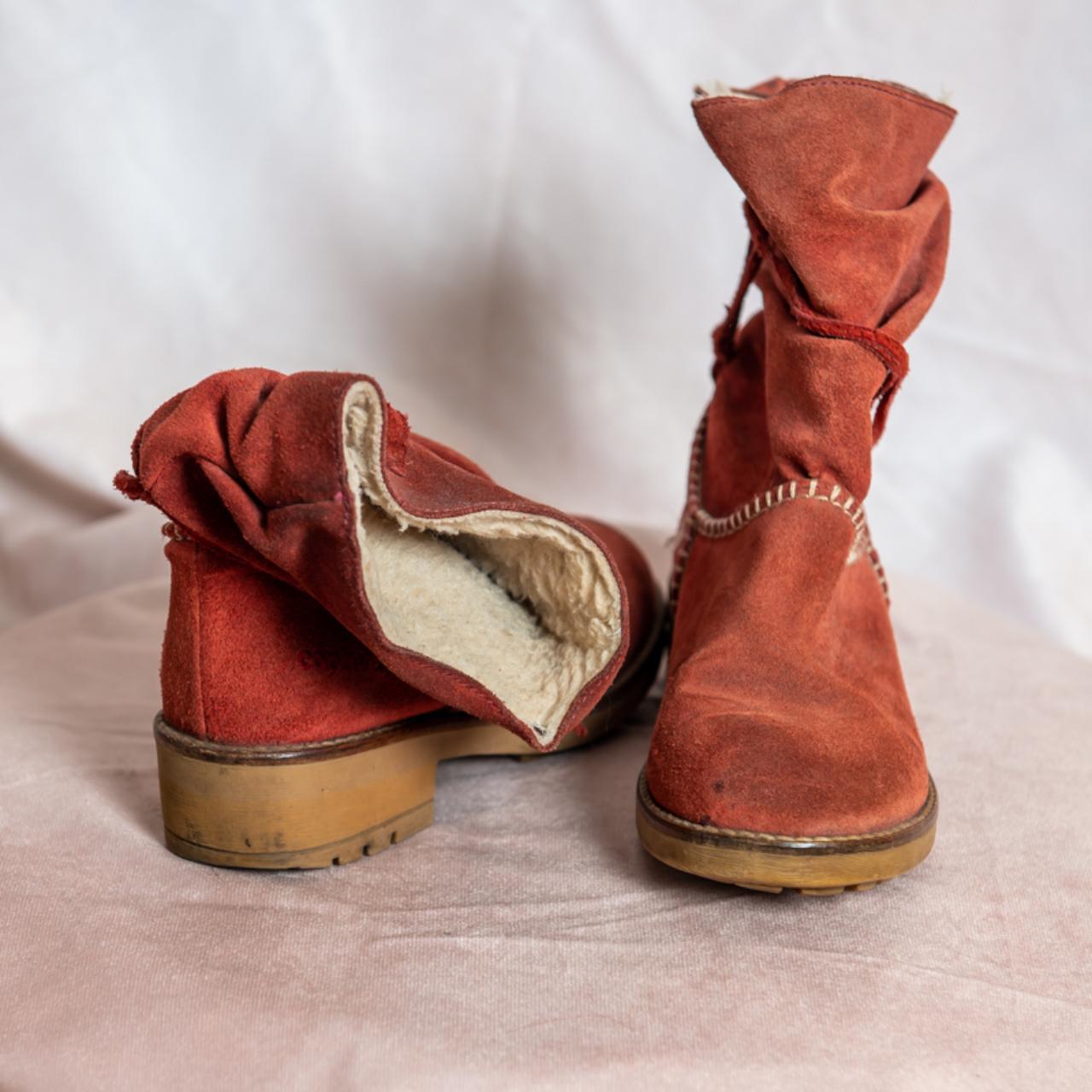 ladies red boots uk