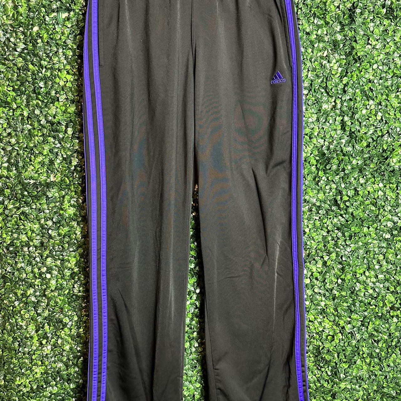 Purple and black adidas hot sale pants