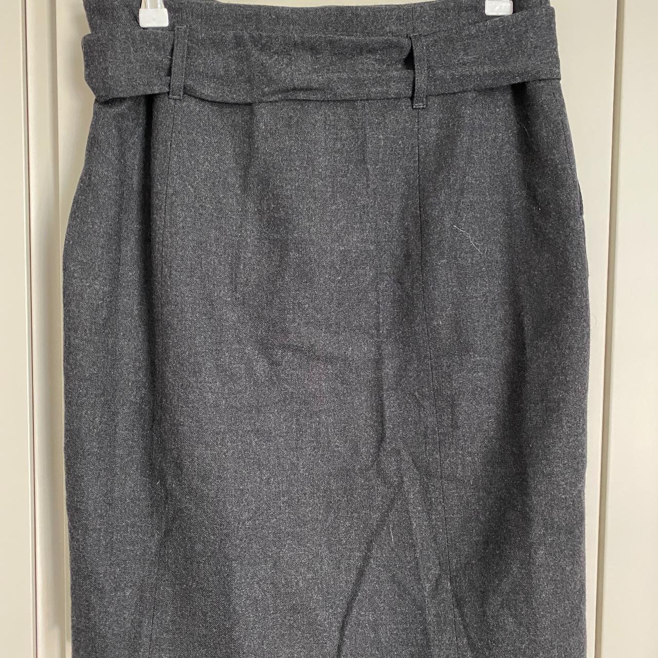 Farhi Skirt By Nicole Farhi Size 10 in grey - Depop