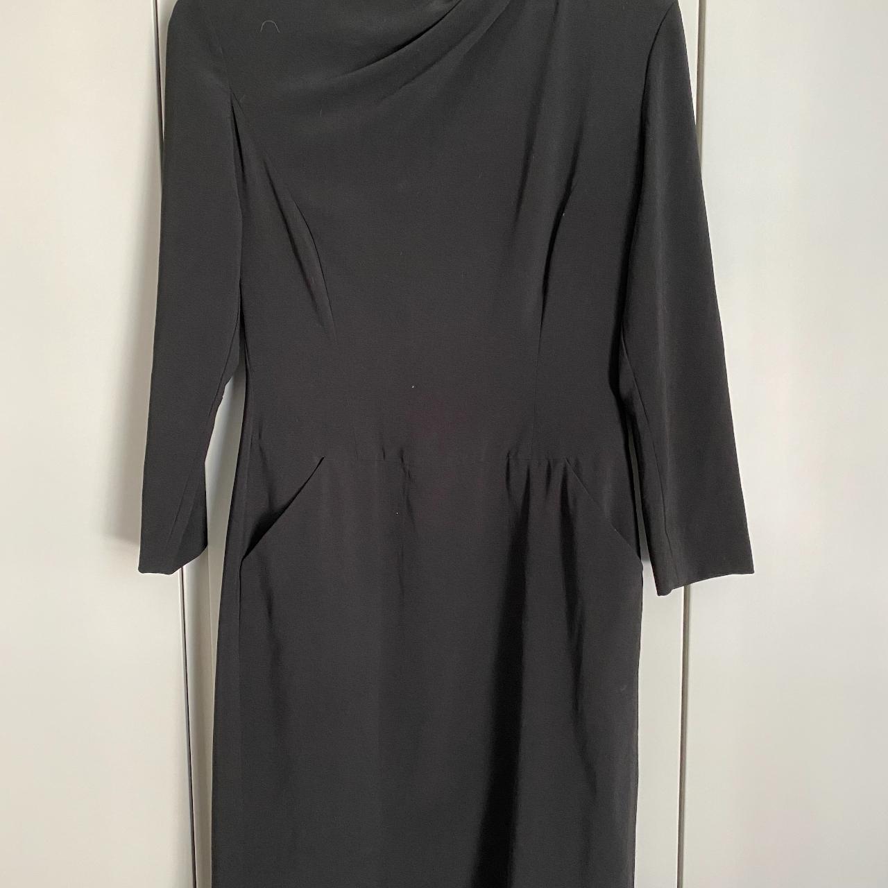 Tegan Black Mini Dress with Pockets - size 10 - Depop