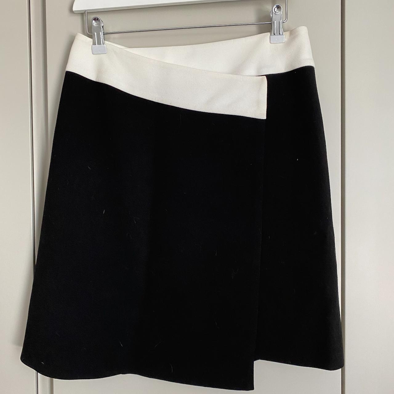 Joseph Black and White mini Skirt Size EU 38 / UK 10 - Depop