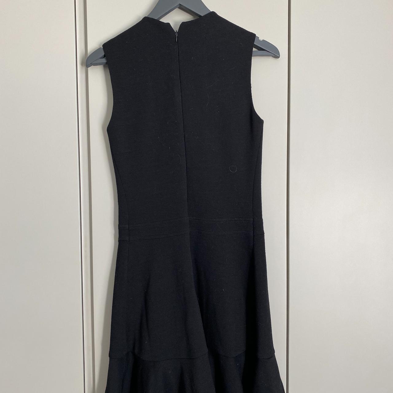 Joseph black mini dress with front pleat details and... - Depop