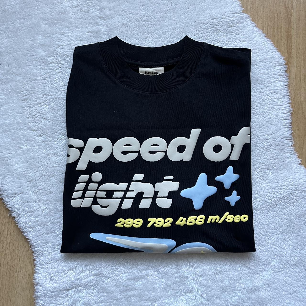 BROKEN PLANET ‘SPEED OF LIGHT’ T-SHIRT SMALL &... - Depop