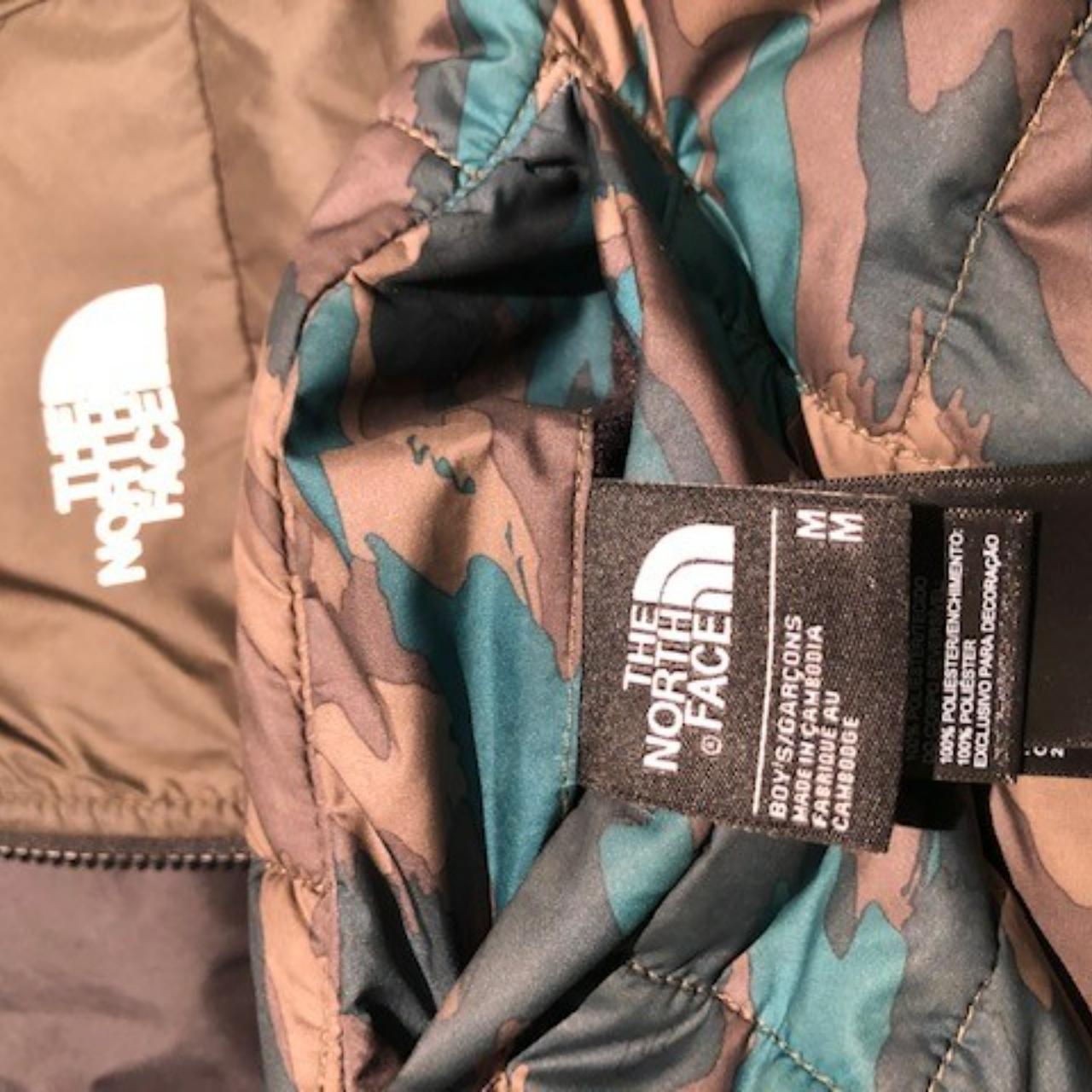 The North Face, junior printed reversible down... Depop