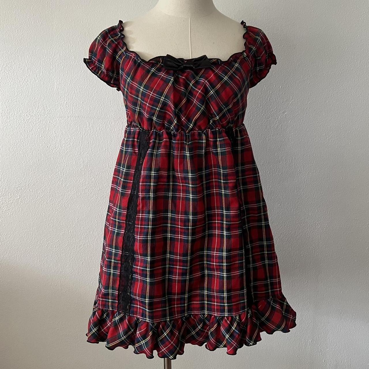 Women's Red and Black Dress | Depop