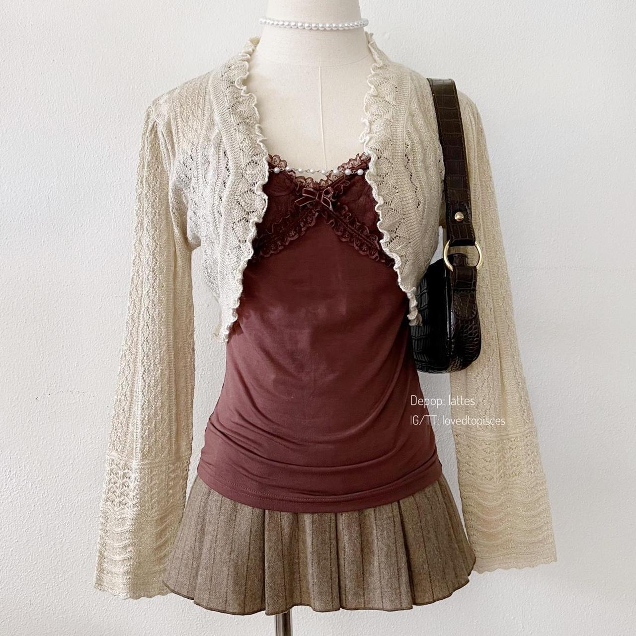 Women's Gold Cardigan Depop