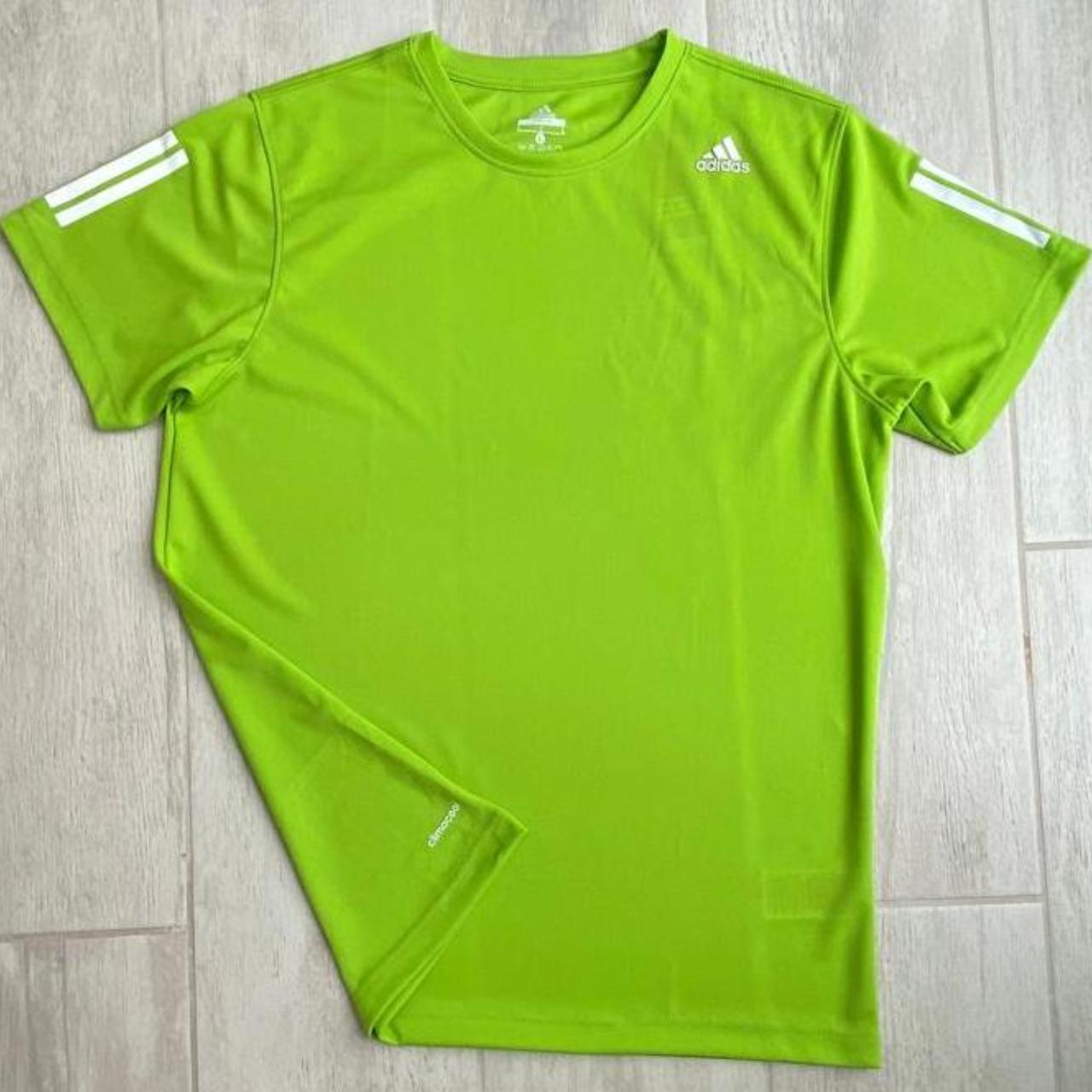 adidas lime green t shirt