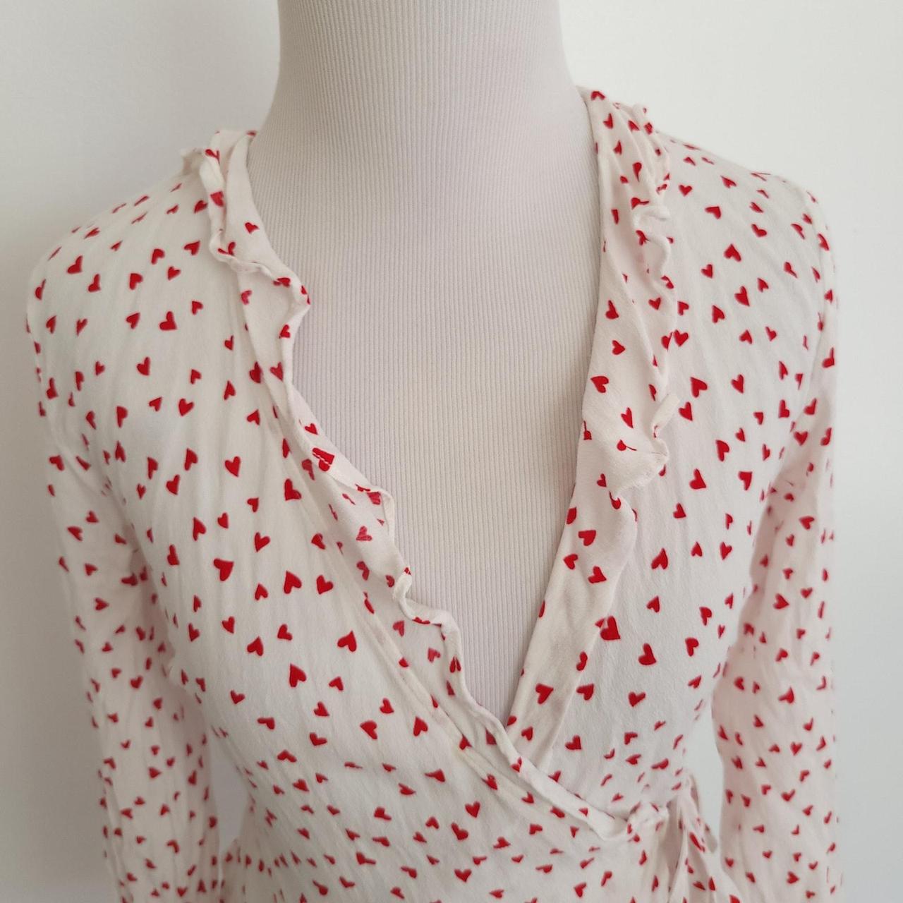 Rails Women's Blouse - White/Red - XS – Rails Sim… - image 4