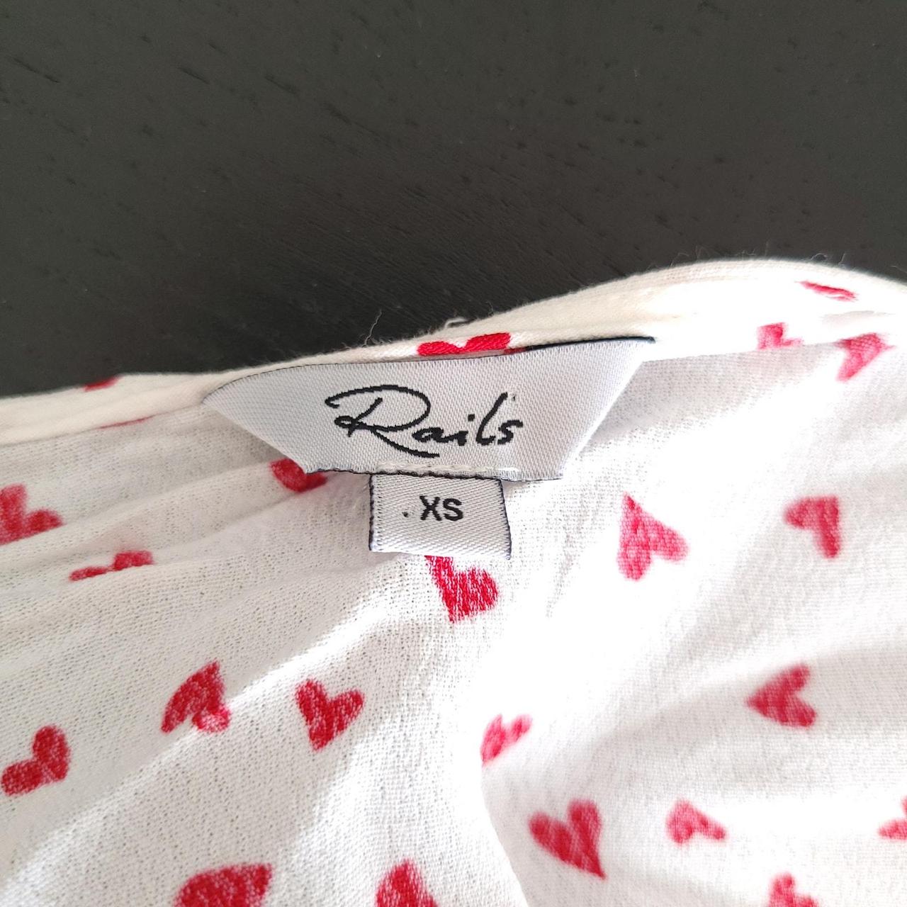 Rails Women's Blouse - White/Red - XS – Rails Sim… - image 7