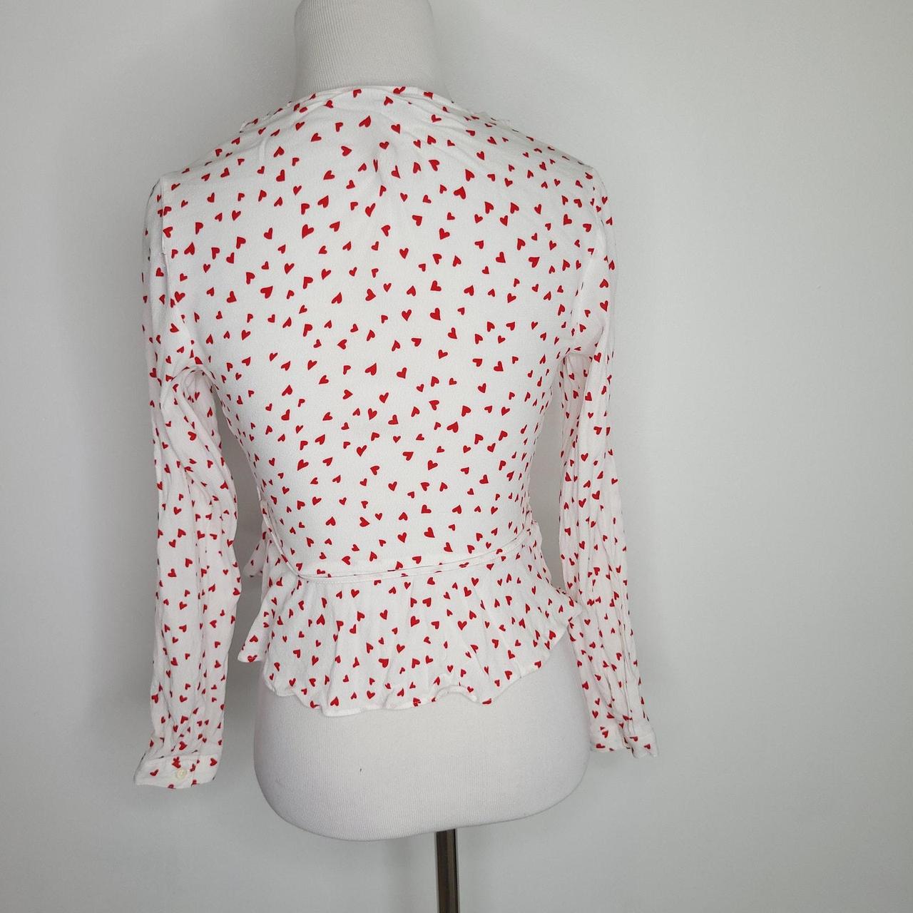 Rails Women's Blouse - White/Red - XS – Rails Sim… - image 3