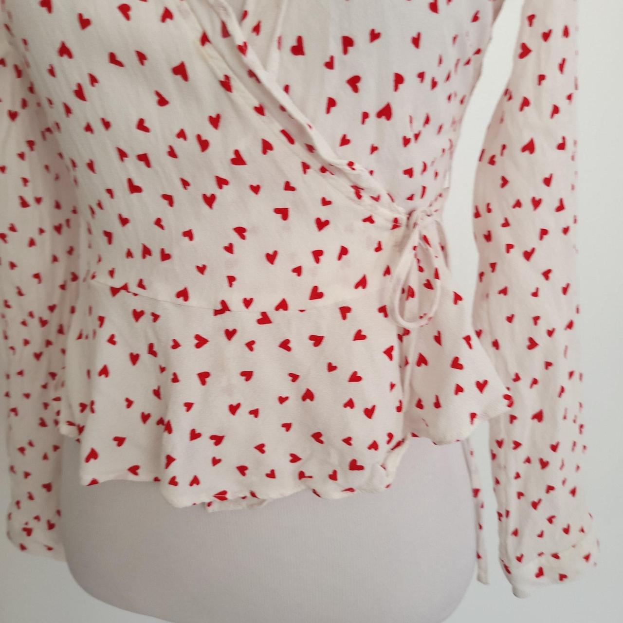 Rails Women's Blouse - White/Red - XS – Rails Sim… - image 5