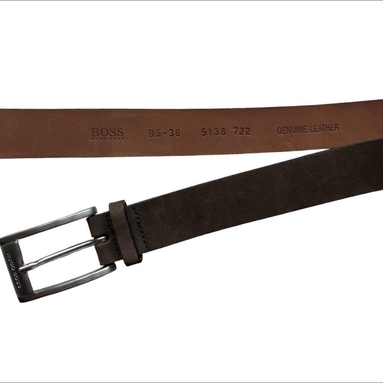Hugo Boss Men's Brown Belt Depop