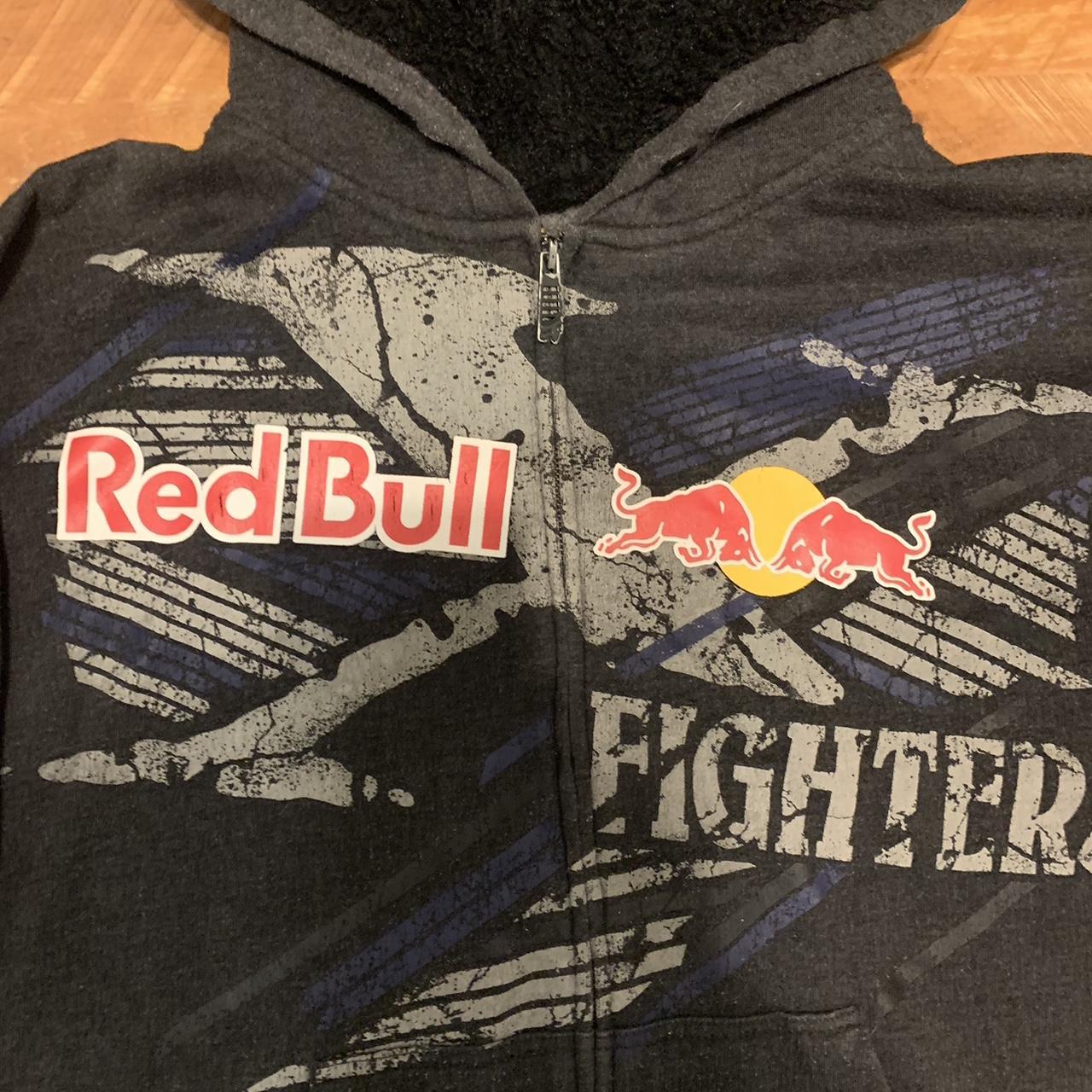 Red Bull and fox racing zipup sweatshirt with Depop