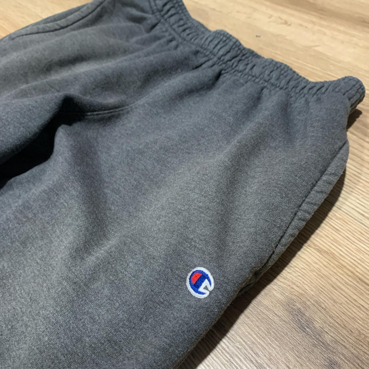 Champion Grey wide leg sweatpants Great condition... - Depop