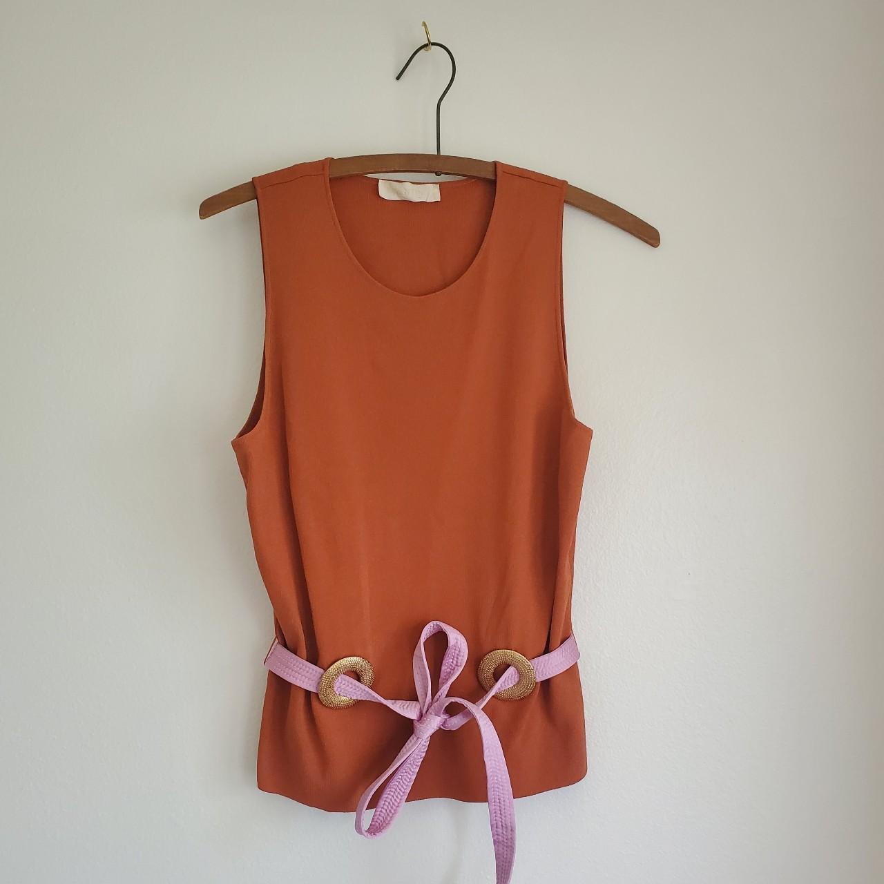 Valentino Women's Orange and Pink Vest