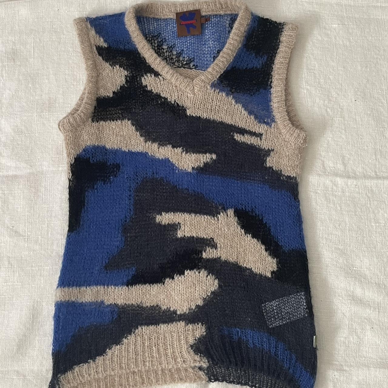 Heaven By Marc Jacob’s Mohair Multicolor Vest In... - Depop