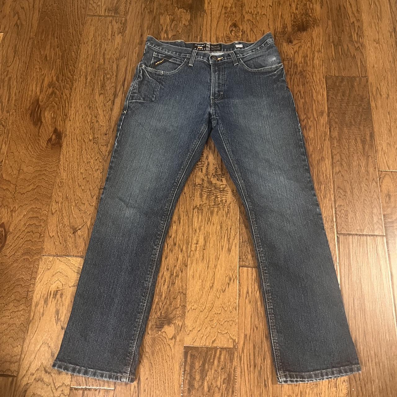 Ariat rebar relaxed straight jeans Nice thick... - Depop