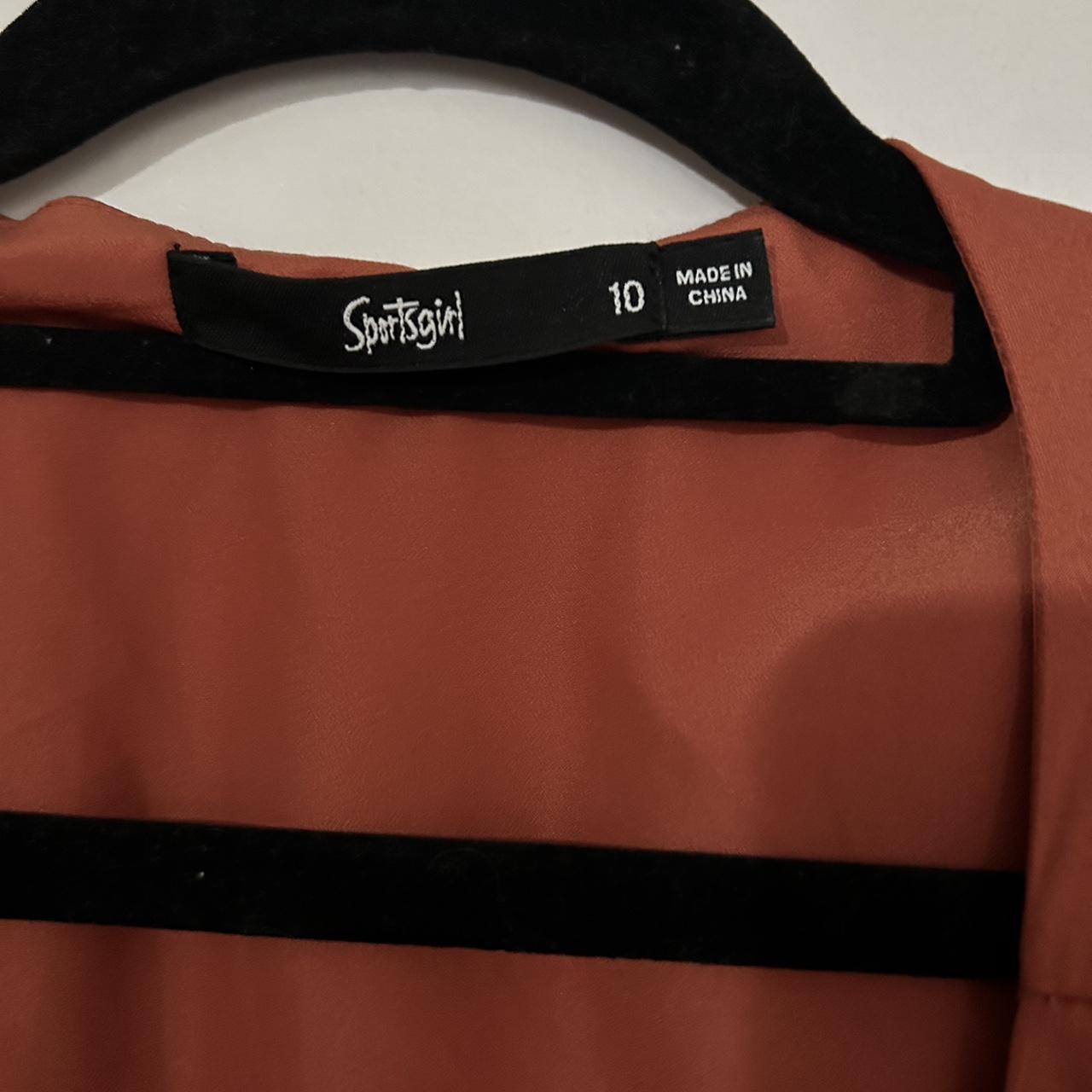 Sportsgirl burnt orange wrap dress Soft drapey... Depop