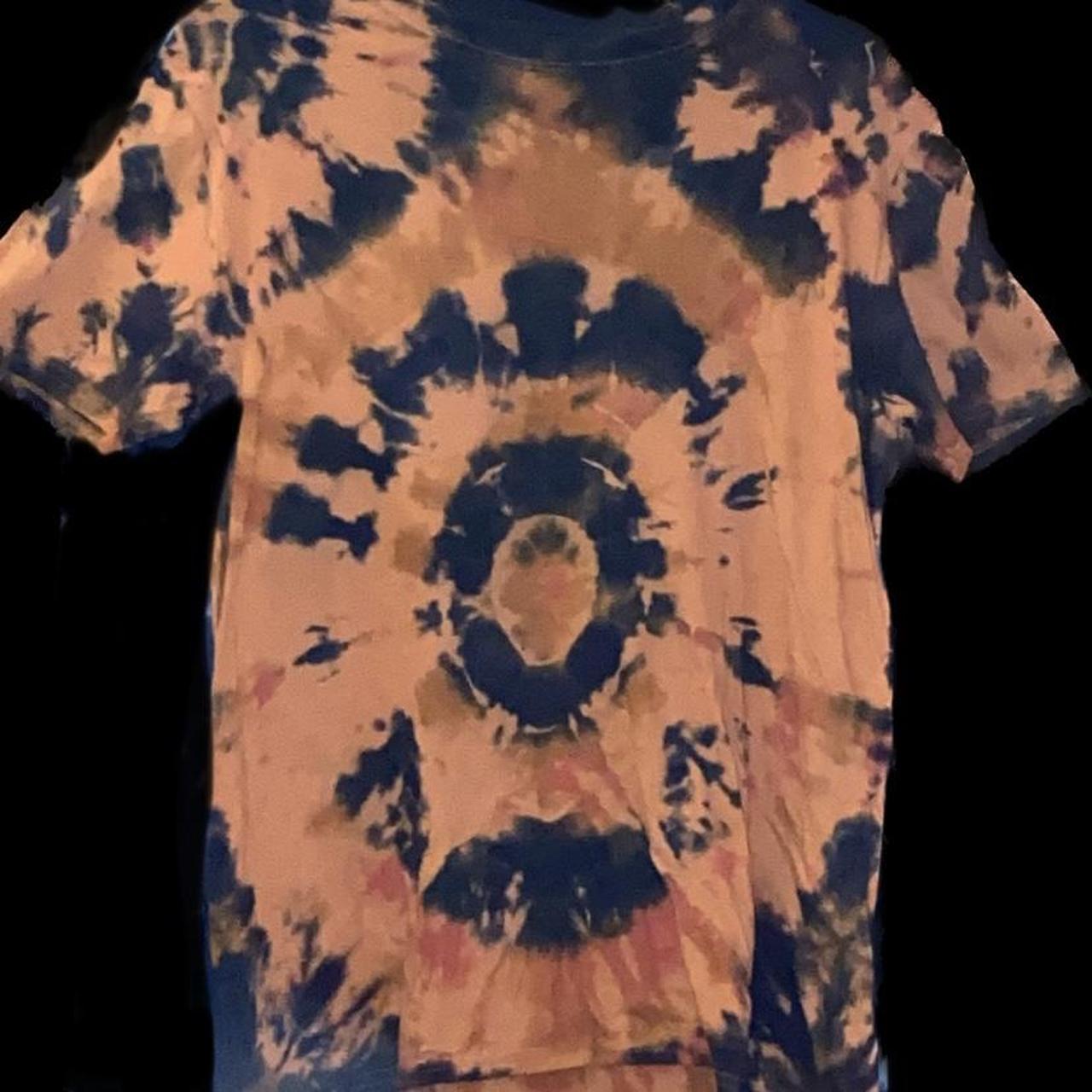 Halloween Tie Dyed T shirt. Medium. Upcycled