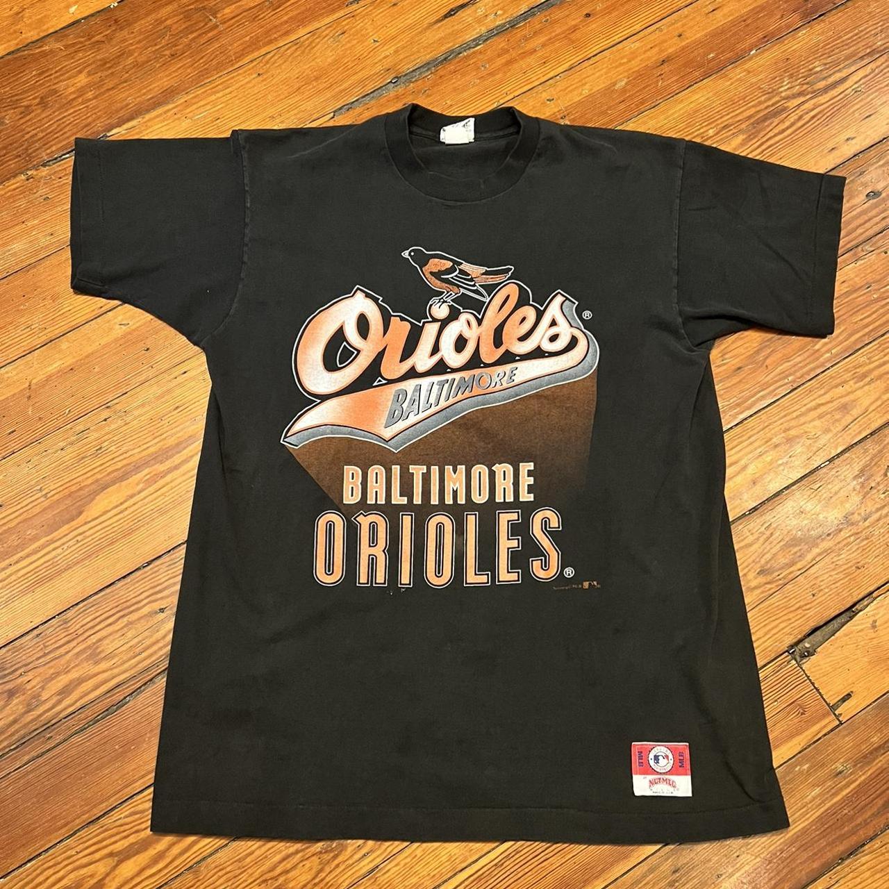 Vintage 90's Baltimore Orioles Nutmeg MLB Graphic - Depop