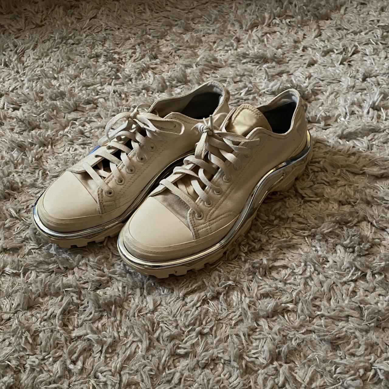raf simons shoes silver