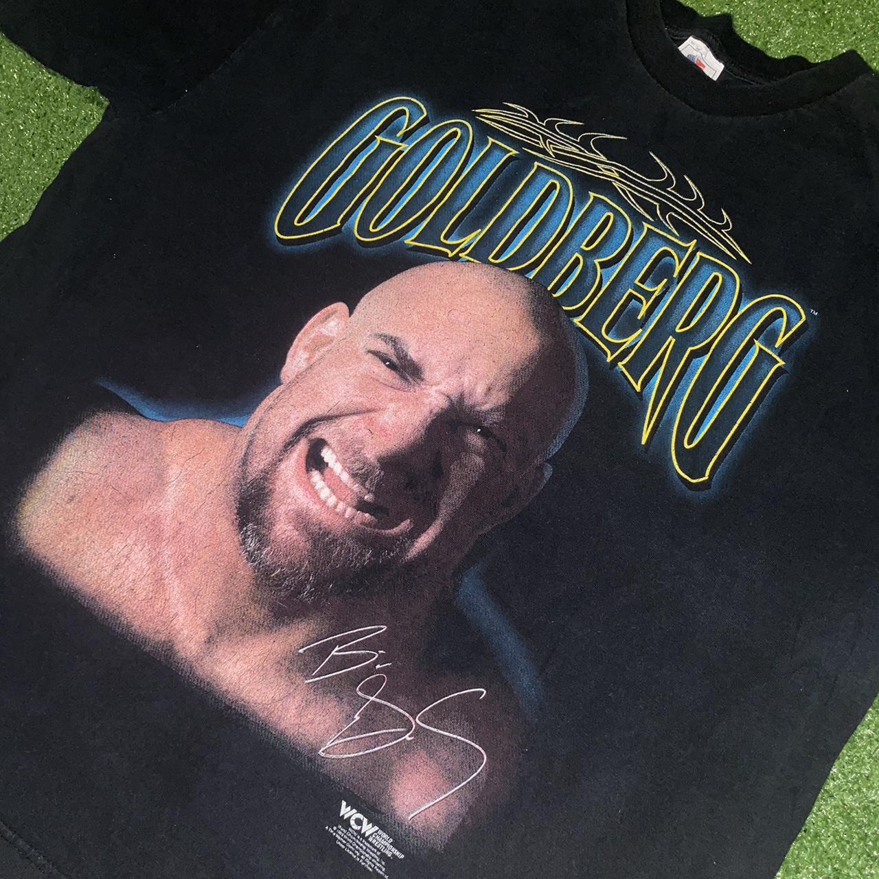 Vintage WCW Goldberg Wrestling T-Shirt Size... - Depop