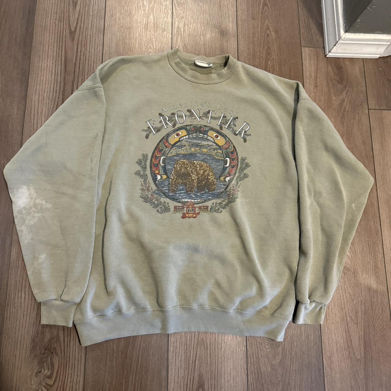 Graphic Alaska crewneck. Good condition with a... - Depop