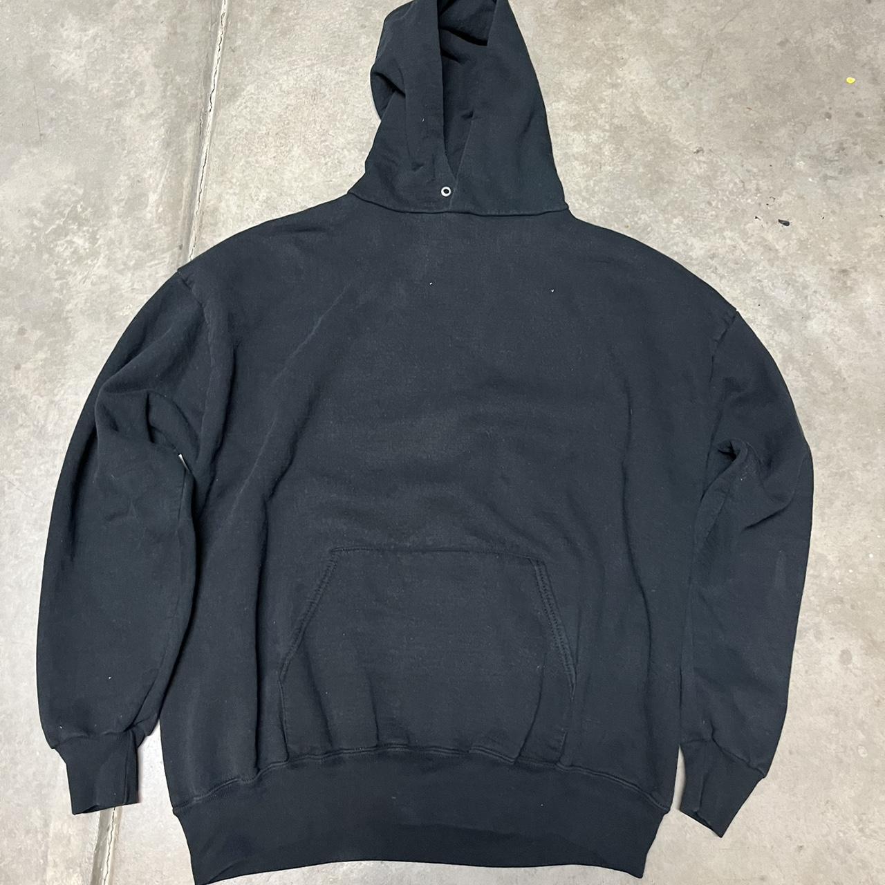 blank black jerzees hoodie BRAND 🏷️ - ... - Depop