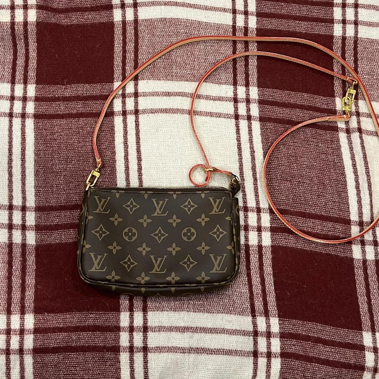 Louis vuitton brown monogram print womens... - Depop