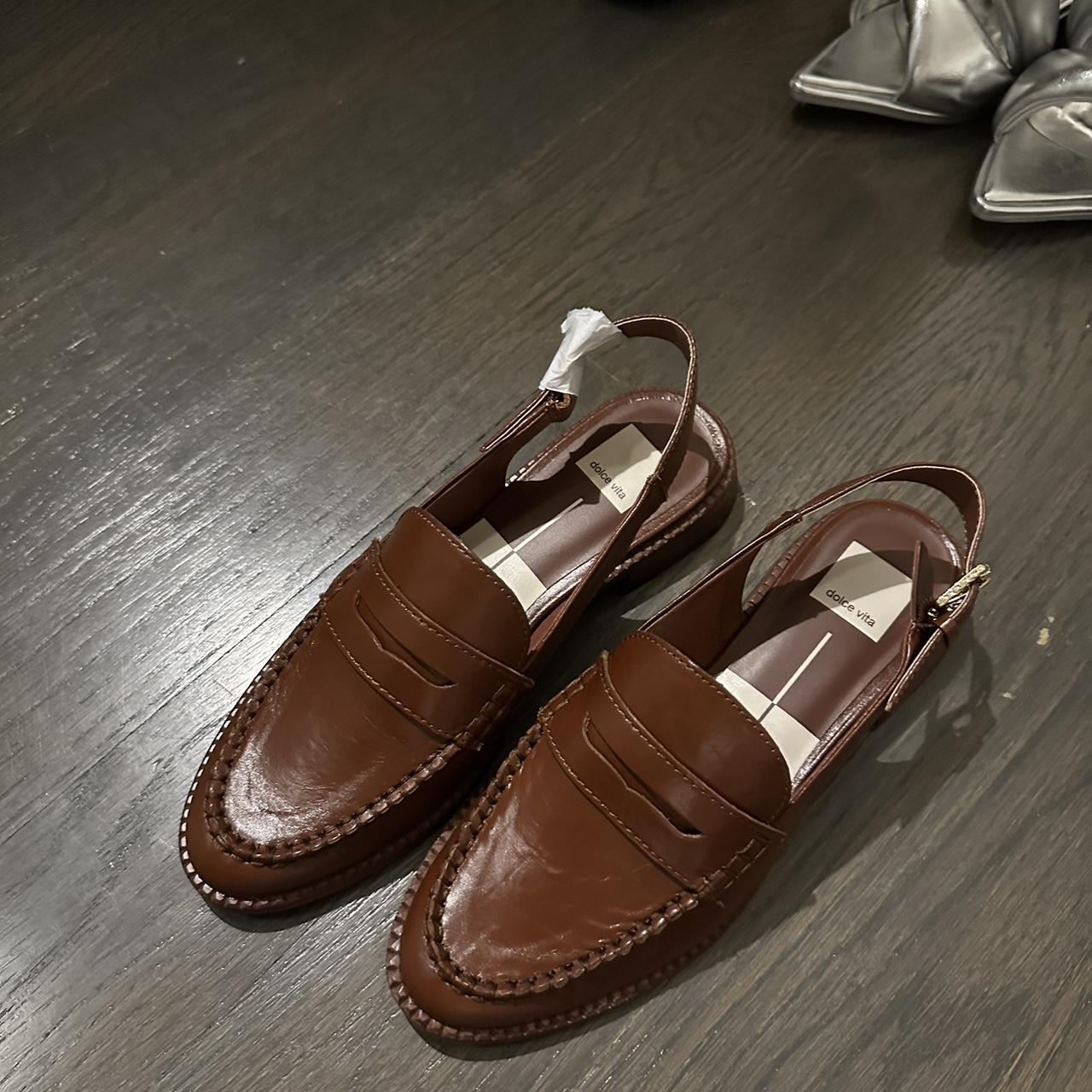 dolce vita slingback loafers - Depop