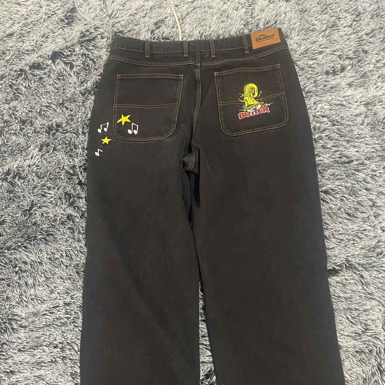 Smurfs butter goods pants super baggy fit has... Depop