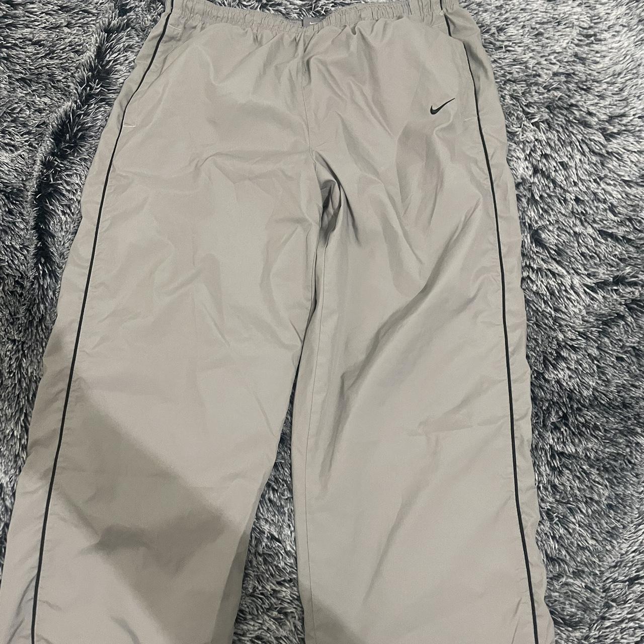 Nike grey track pants baggy fit comfy ass hell Grey... Depop