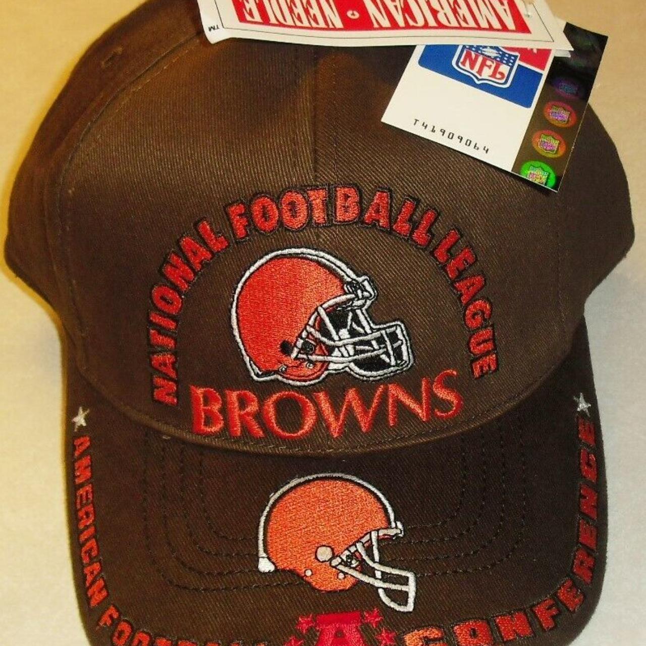 Vintage 90s Cleveland Browns NFL Football Snapback - Depop