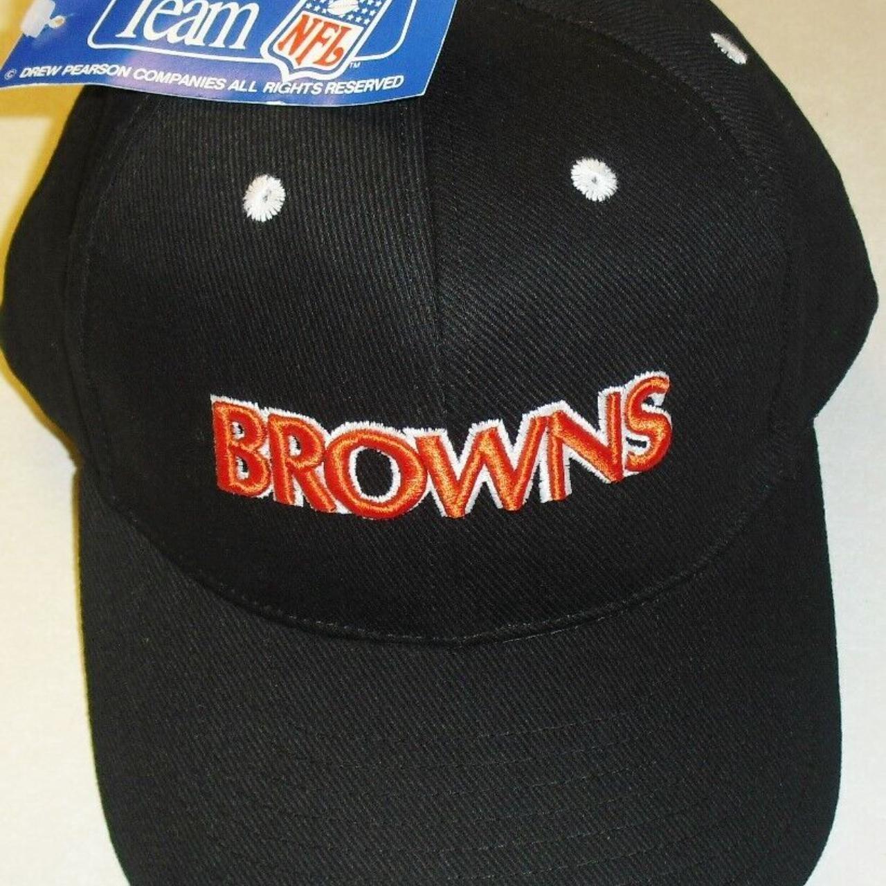 Vintage Browns hat. 90's Dawg Pound crossbones - Depop