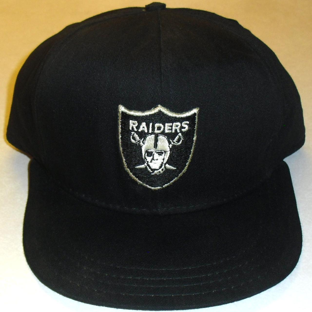 Vintage 90s Los Angeles Raiders SnapBack hat By ajd - Depop