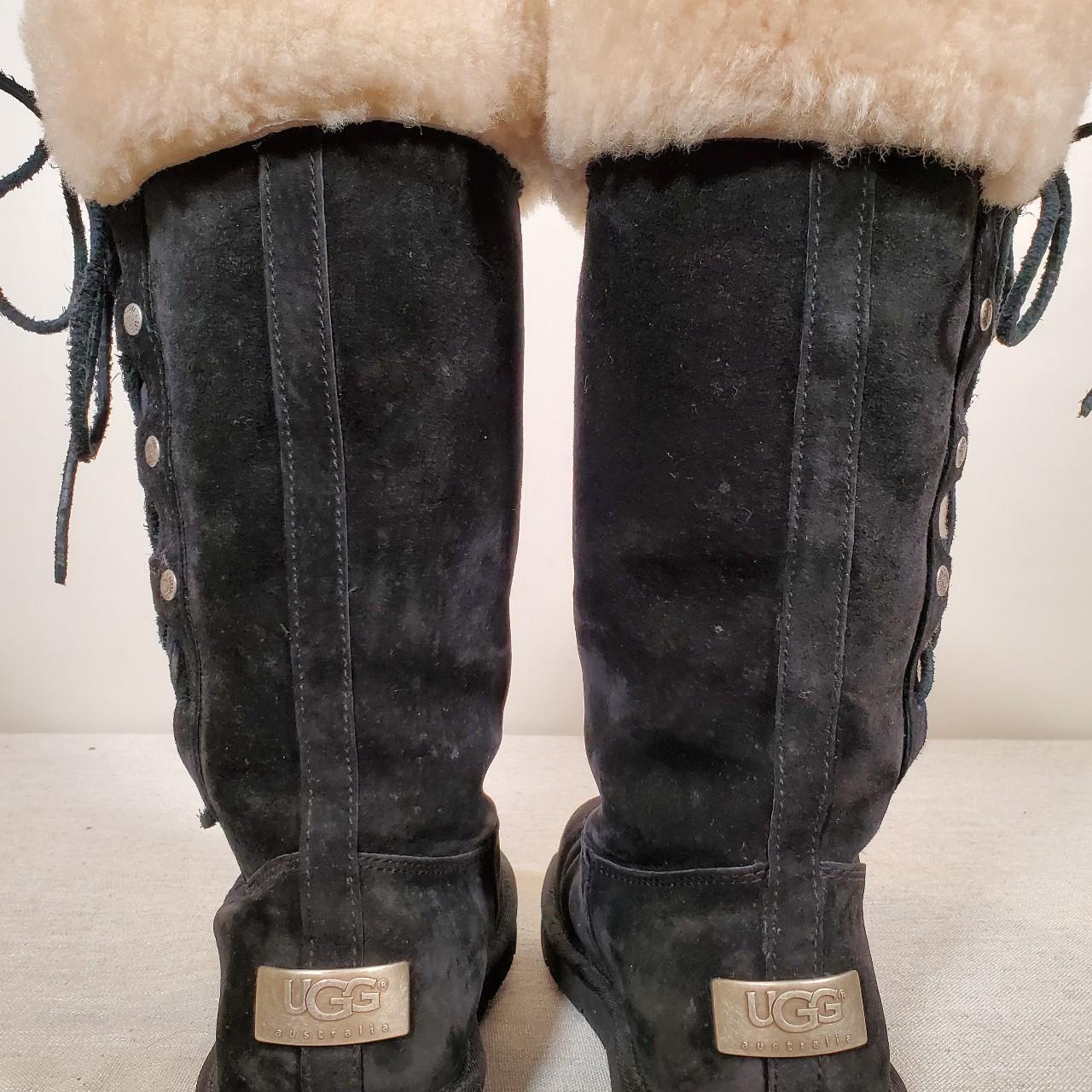 VGC UGG Australia Upside Tall Boots Black Suede | Depop