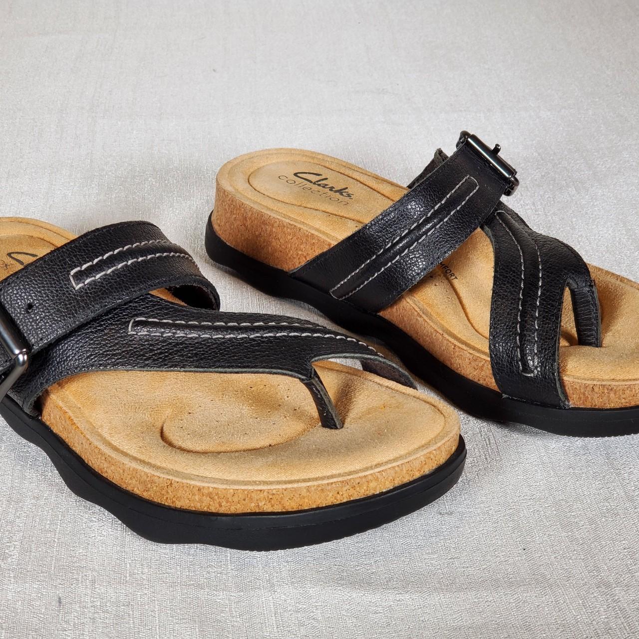 Clarks leather sandals (fits 7)
