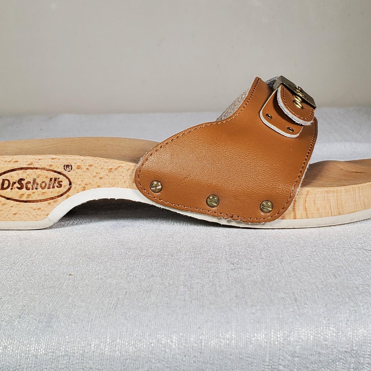 wooden dr scholls sandals