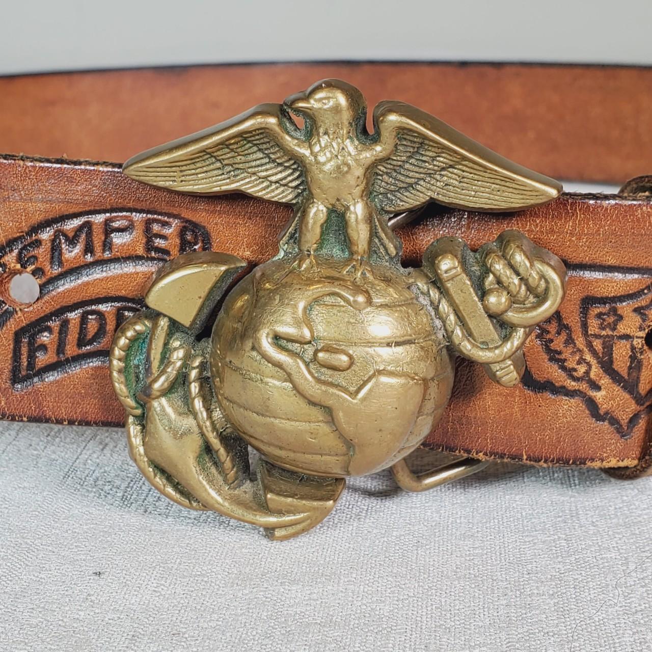 小物 BARON BUCKLE Vintage 1980 Baron Buckles Solid Brass Belt Buckle And