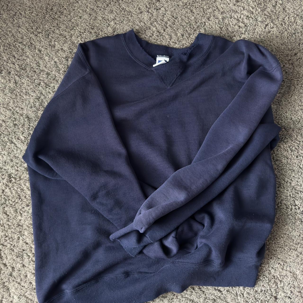 Vintage Russell Athletic Sweatshirt Fishing Size - Depop