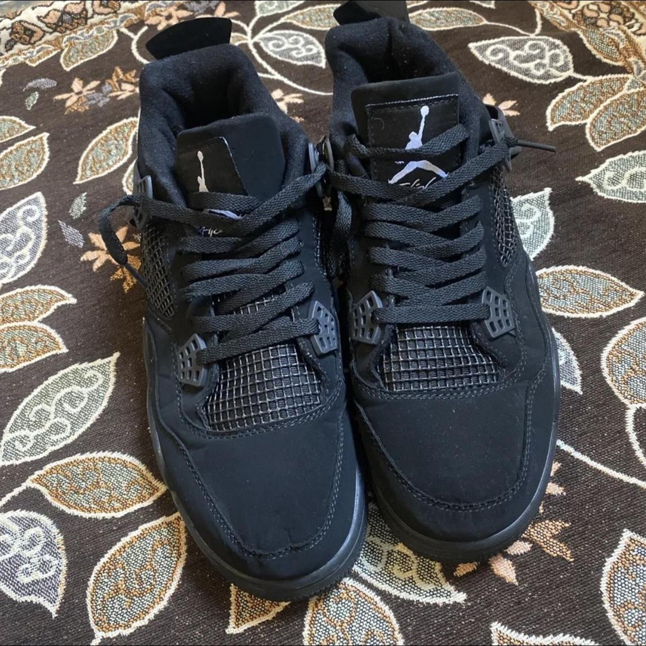 Air Jordan 4 'Black Cat' -no original box - used- - Depop