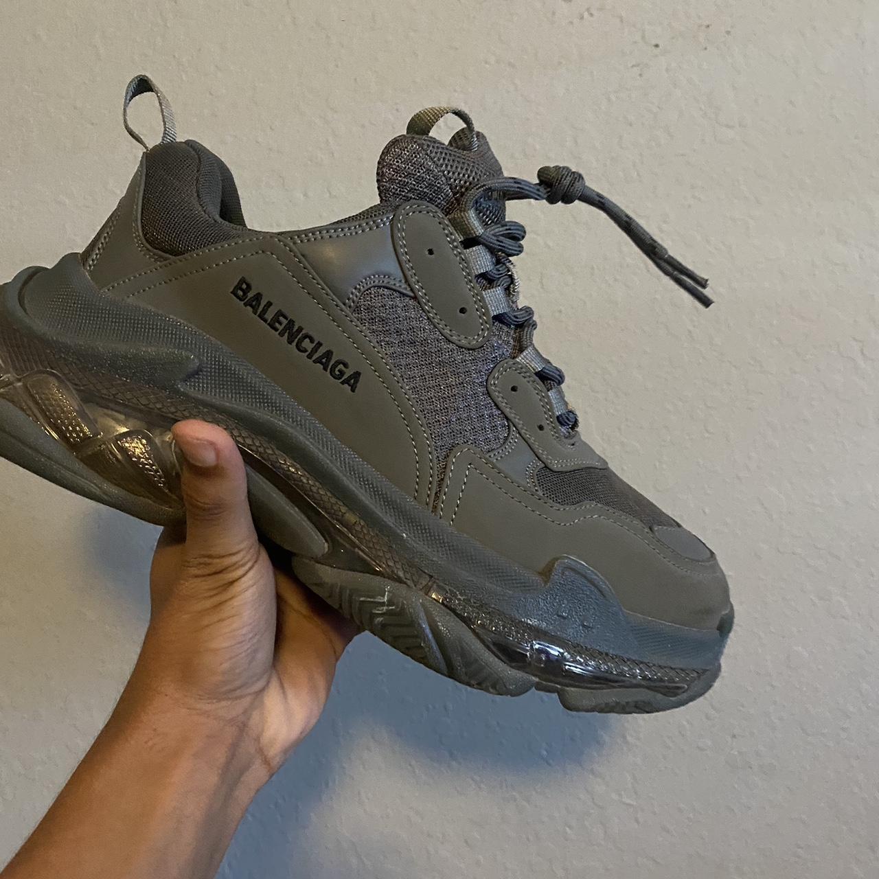 mens grey balenciaga sneakers