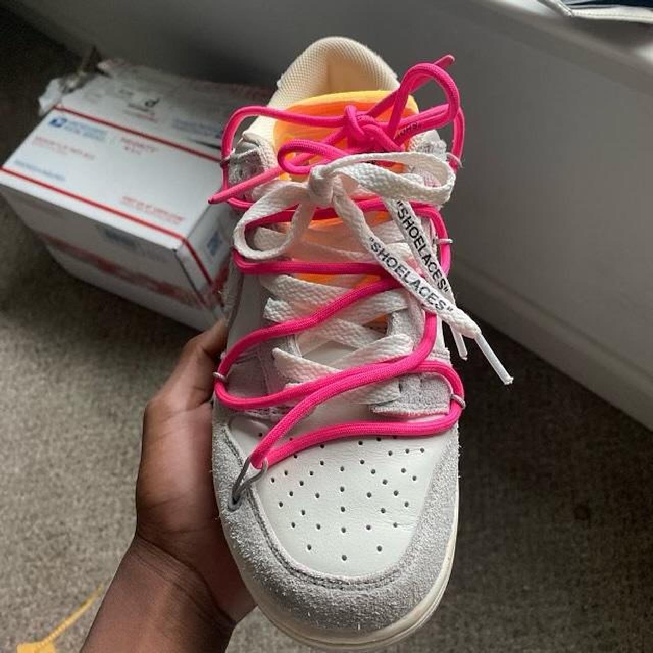 Nike Dunk Lows Off-White Lot 17 Size : 8 - Depop