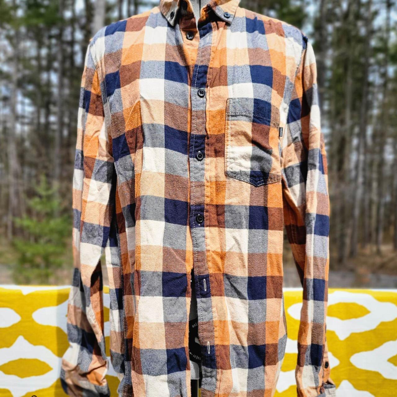 H&m orange clearance flannel