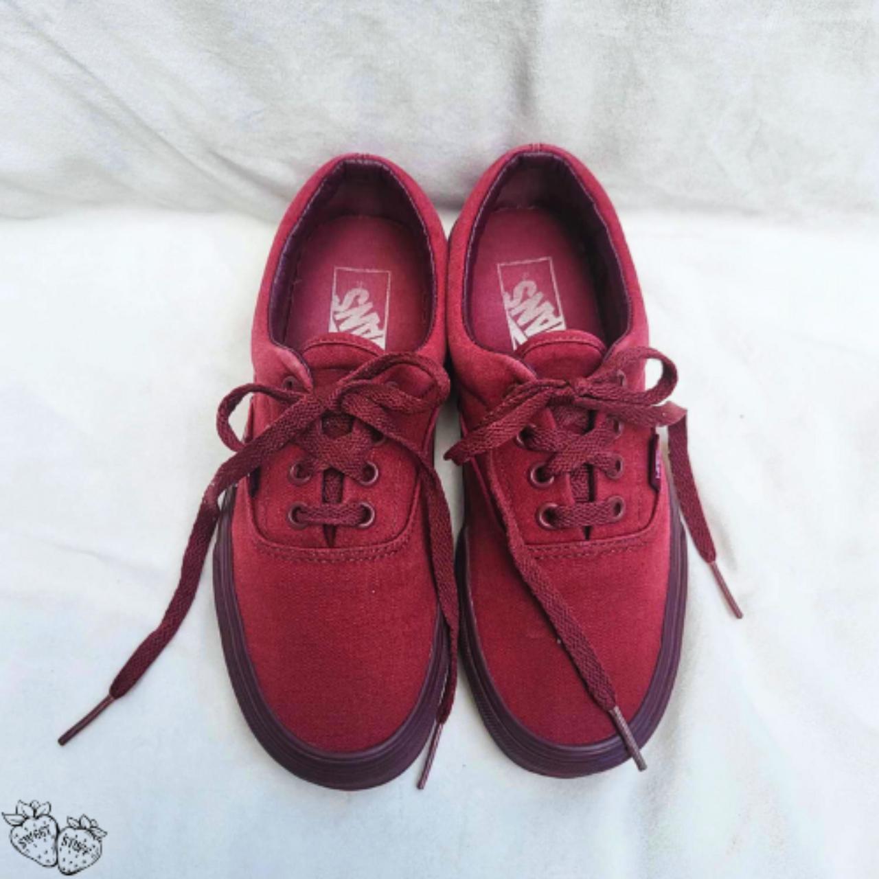 Vans authentic dark on sale red