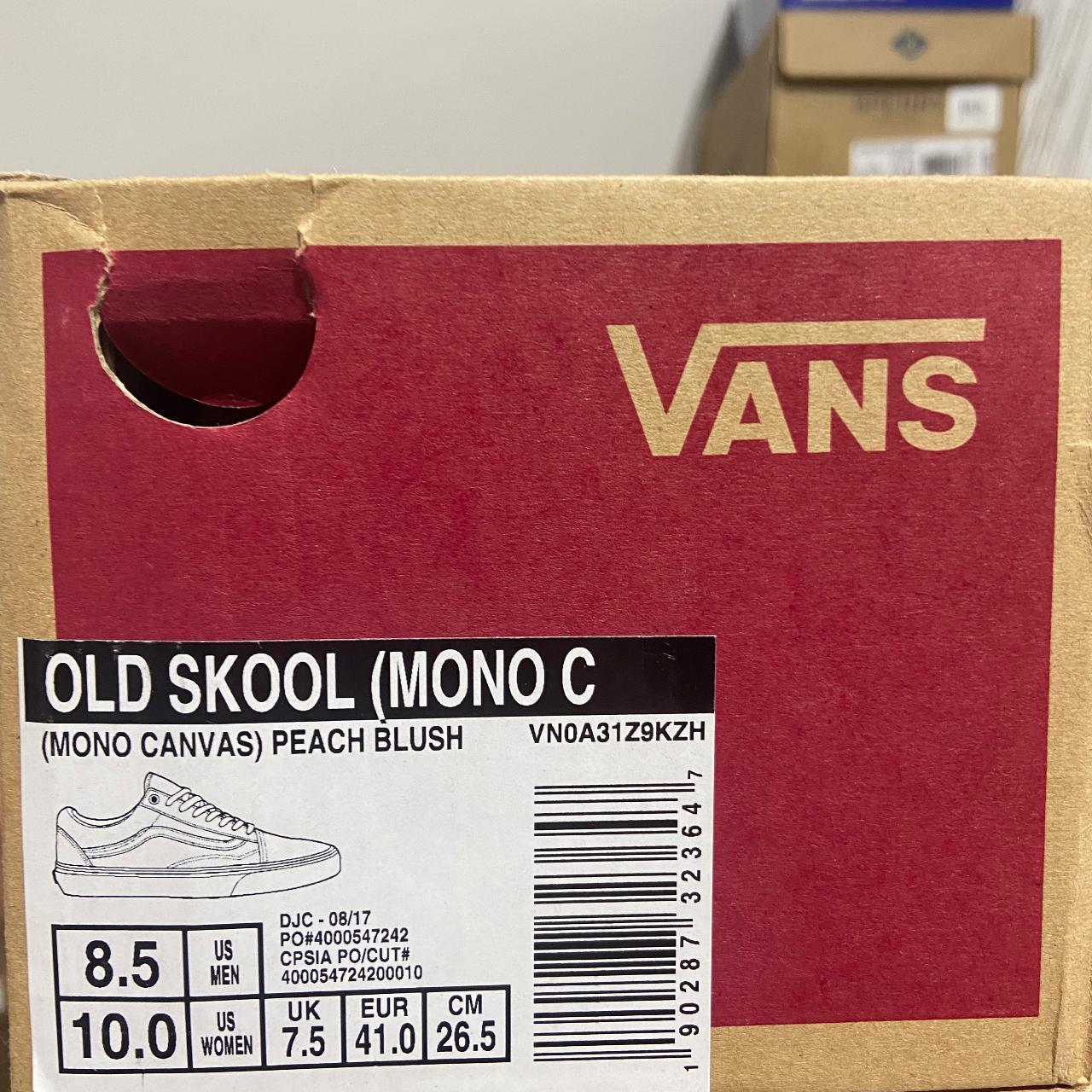 Vans mono canvas clearance old skool peach blush