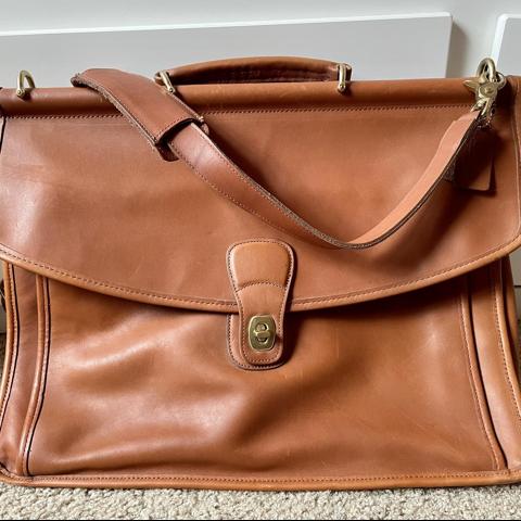 Coach beekman briefcase british tan online