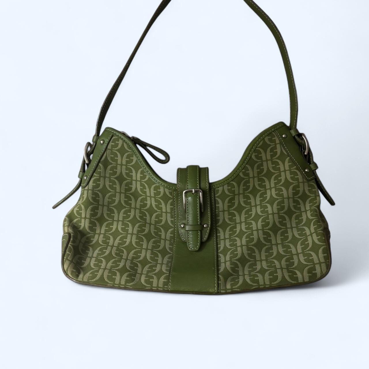 Green shoulder-bag-vintage - Depop